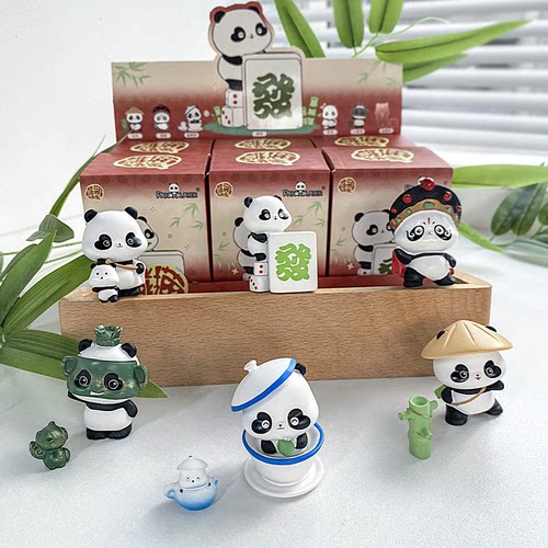 熊猫盲盒可爱摆件成都旅游伴手礼