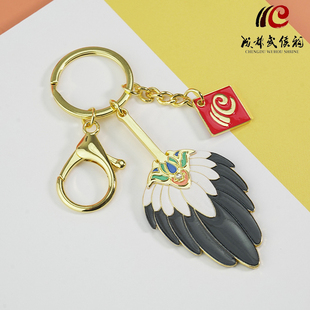 成都武侯祠博物馆诸葛亮羽扇钥匙扣挂件文创伴手礼2025新款纪念品