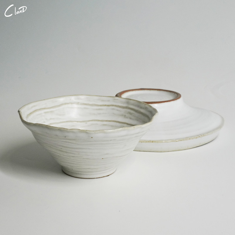 复古中式白粗陶餐具侘寂风团圆异形小碗面碗沙拉盘菜盘碗点心盘子,餐饮具,盘,淘宝优惠券,粉丝福利购,淘宝优惠卷