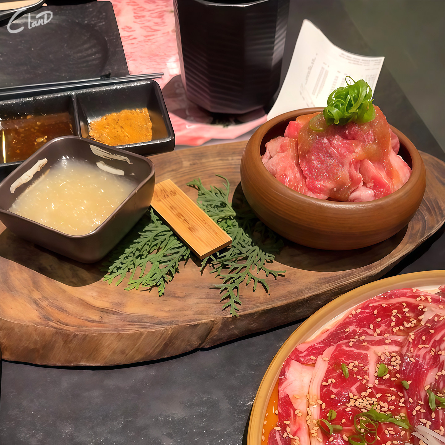 创意网红陶瓷小吃碟餐厅木制托盘餐具山野风烤肉组合复古木盘餐碟,餐饮具,碟,淘宝优惠券,粉丝福利购,淘宝优惠卷