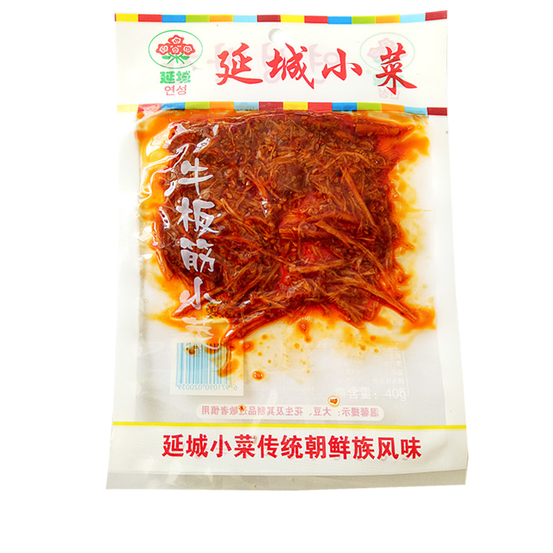 延城小菜 牛板筋 延边朝鲜族特产延吉拌香辣牛筋细条儿时即食熟食