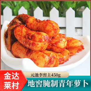 韩式泡菜青年萝卜泡菜李窖主地窖辣白菜 桔梗酸甜黄瓜片香葱