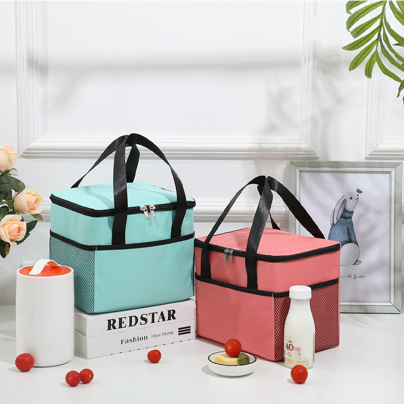 新款外卖保温箱送餐包加厚防水保温包环保铝膜野餐包冷藏袋饭盒包