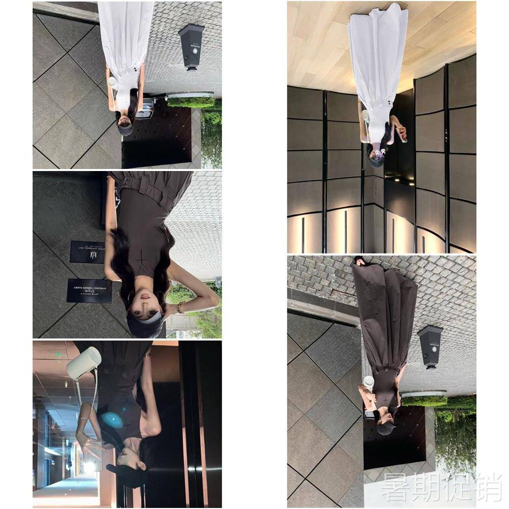 拼接假两件灰色吊带洋装女夏季气质高腰大摆长裙设计感a字裙子