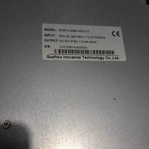 议价汇川驱动器MD810-20M4T45G110，45kW大功率