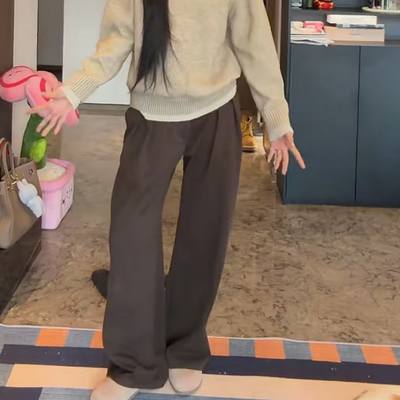 staythenight休闲裤宽松直筒裤