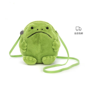 英国jellycat里奇雨蛙包包斜挎包可爱背包公仔穿搭开学生日礼物