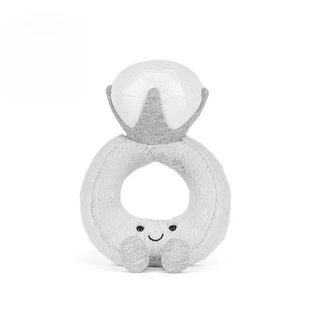英国Jellycat趣味钻石戒指毛绒玩具安抚玩偶柔软公仔娃娃节日礼物