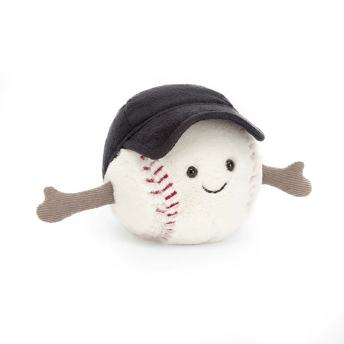 英国Jellycat趣味运动棒球毛绒玩具安抚玩偶柔软公仔新年生日礼物
