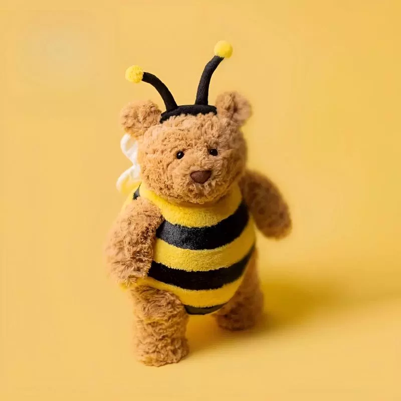 英国Jellycat巴塞罗熊大黄蜂装毛绒玩具蜜蜂巴熊公仔安抚玩偶礼物