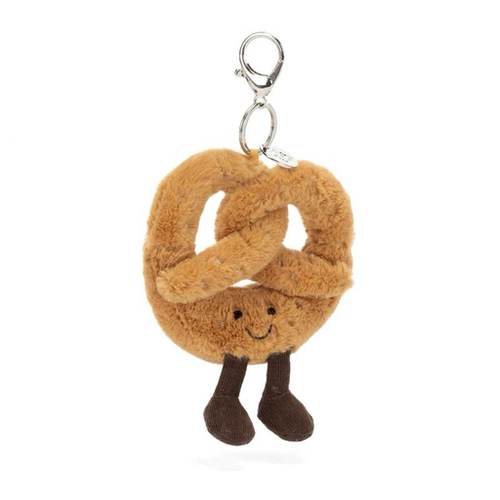 英国Jellycat趣味椒盐卷饼包包挂饰碱水结毛绒挂件送礼生日礼物