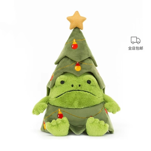 英国jellycat里奇雨蛙圣诞树装毛绒玩具玩偶礼物2025圣诞新品送礼