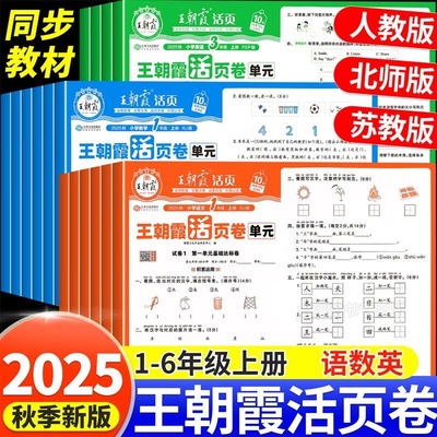 当天发王朝霞2025活页卷1-6年级