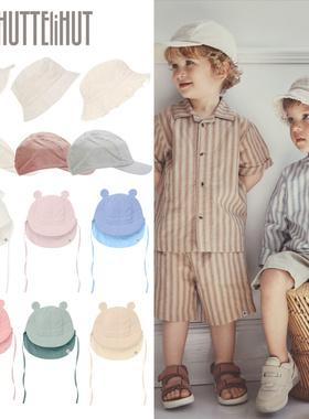 Huttelihut25春夏款婴儿宝宝男女小童渔夫遮阳帽棒球帽鸭舌帽子5