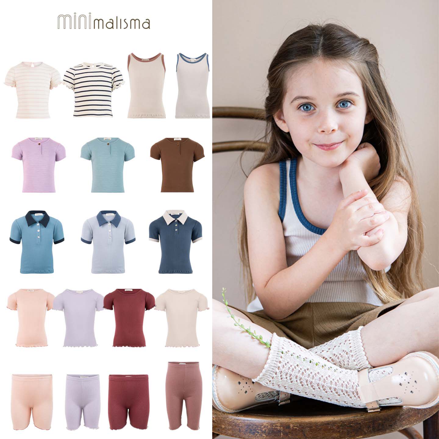 Minimalisma26春夏新款宝宝男女小童真丝棉纯色短袖T恤背心短裤子
