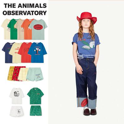 The Animals Observatory春夏新款婴儿宝宝男女小童短袖T恤短裤4Z