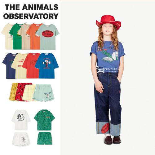 The Animals Observatory春夏新款婴儿宝宝男女小童短袖T恤短裤3Z