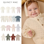 婴儿宝宝男女童卡通长袖 Quincy Mae25秋冬新款 软连体衣哈衣爬服7