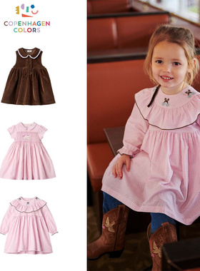 copenhagen colors25秋冬新款宝宝女孩小童甜美连衣裙背心裙子5Z