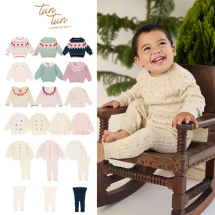 毛衣毛裤 tun 长袖 宝宝男女中小童棉针织开衫 子发带8 tun25秋冬新款