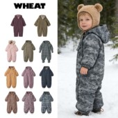 Wheat秋冬款 新生婴儿宝宝男女小童加厚连体防风滑雪服连体棉服5Z