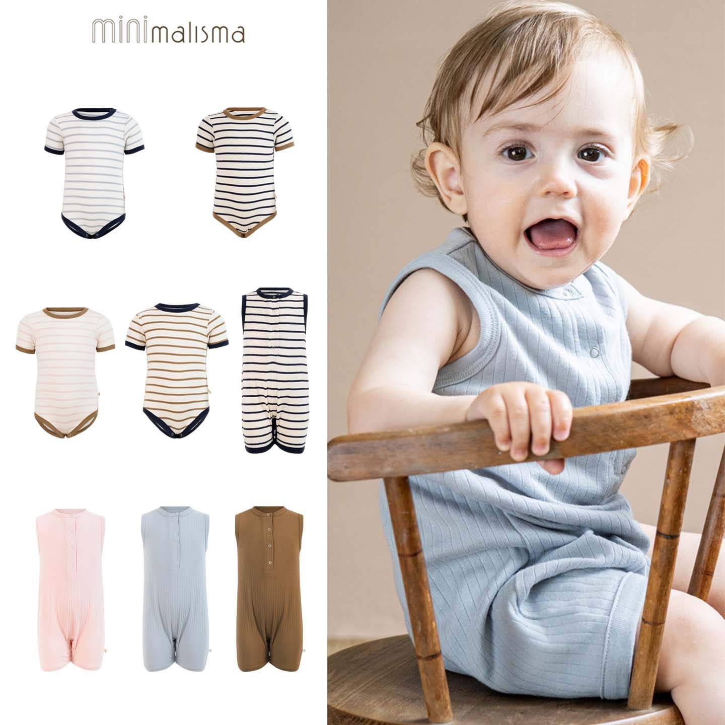 Minimalisma26春夏新款婴儿宝宝男女小童条纹短袖短裤连体包屁衣,童装/婴儿装/亲子装,连身衣/爬服/哈衣,淘宝优惠券,粉丝福利购,淘宝优惠卷