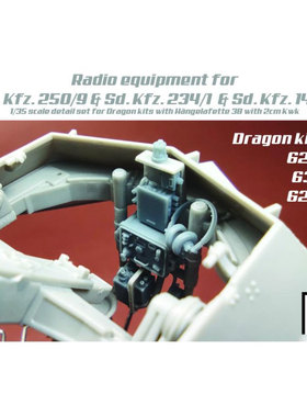 SBS-3D041 Sd.Kfz.250/9 & 234/1 & 140/1装甲车电台1/35打印模型