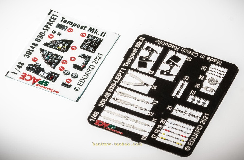 暴风Mk.II战斗机1/48模型座舱贴