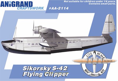 西科斯基S-42水上飞机1/72模型