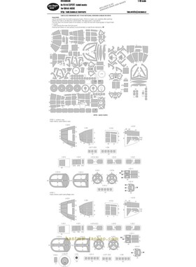 NWA-M0449 He-111 H-6轰炸机1/48模型遮盖纸专家版适配ICM 48262