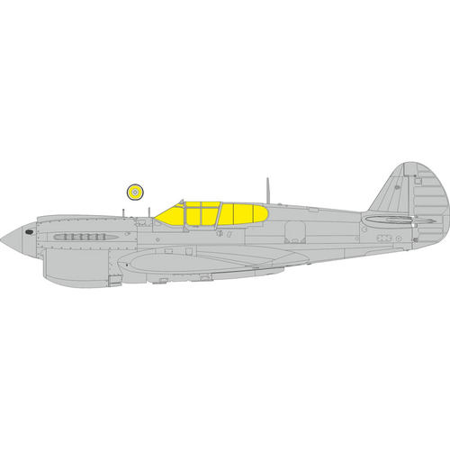P40E战斗机1/48模型双面喷涂遮盖