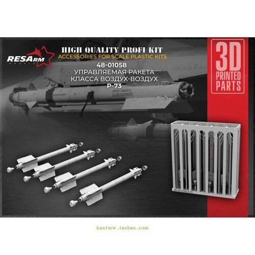 R-73空对空导弹1/48打印模型4枚