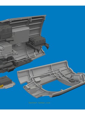 牛魔王6481191 P-40K战斗机1/48模型3D打印航电设备舱适配牛魔王