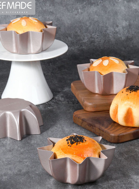 chefmade八角面包模具家用潘多洛模不沾星型蛋糕菊花挞盘烘焙模具