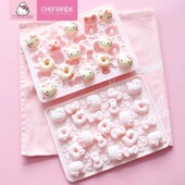 学厨&HELLO KITTY硅胶模具巧克力模布丁果冻冰格模具儿童辅食模具