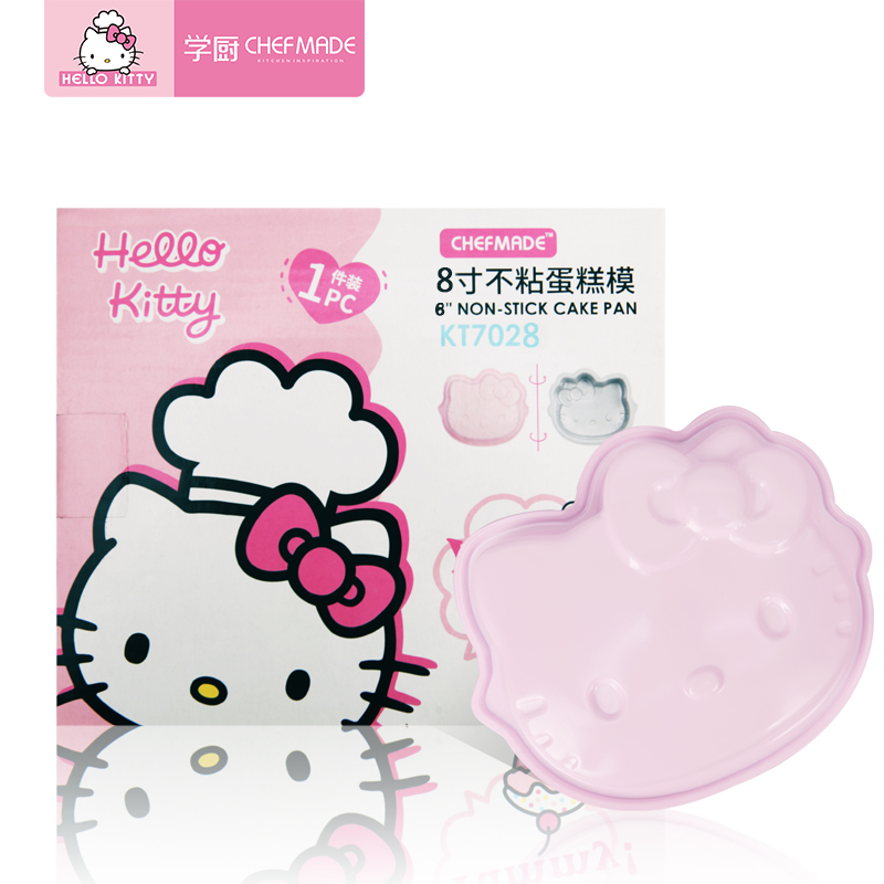 学厨 HELLOKITTY戚风蛋糕模具卡通蛋糕模具8寸烘焙模具慕斯模具