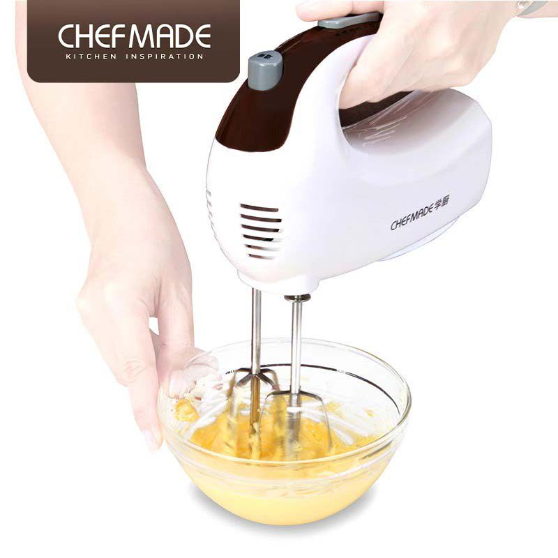 学厨 节能环保五档电动手持打蛋器不锈钢打发头铜芯电机 烘焙工具
