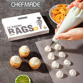 学厨 宽压边 曲奇裱花袋加厚蛋糕奶油挤花袋一次性裱花袋烘焙工具