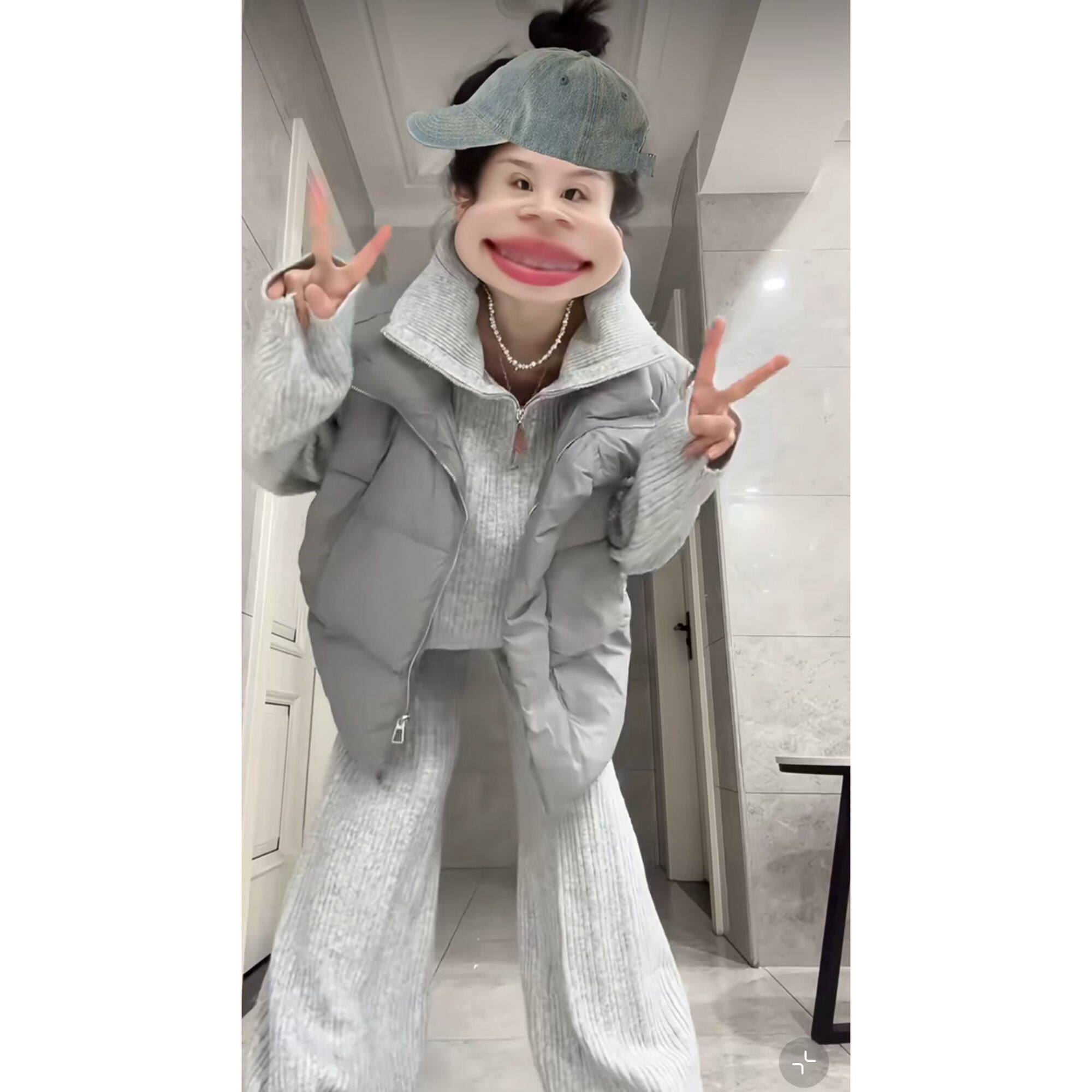 可机洗学院风慵懒休闲宽松冬季保暖棉服马甲灰色学生版保暖穿搭女