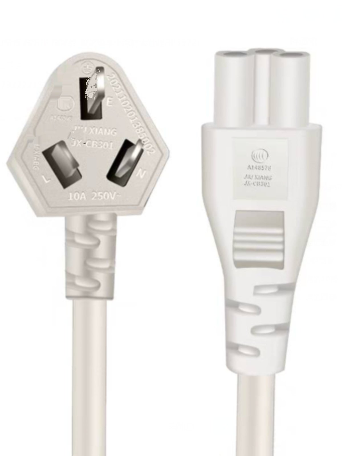 适用小南瓜迷你电饭锅电热锅d3智能煲仔饭电饭煲梅花口电源线插头