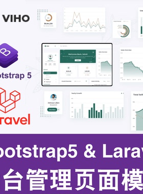 Next.js Nuxt React Vue Bootstrap后台管理模板前端框架源码Viho