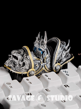 原创魔兽世界周边键帽巫妖王阿尔萨斯周边外设艺术