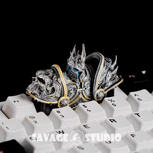 原创魔兽世界周边键帽巫妖王阿尔萨斯周边外设艺术