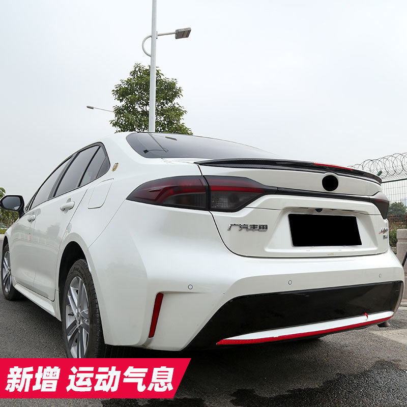 爆款推荐适用于19-21款卡罗拉雷凌 双擎改装尾翼定风翼运动免打孔