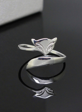 韩国纯银食指开口时尚风礼物尾戒