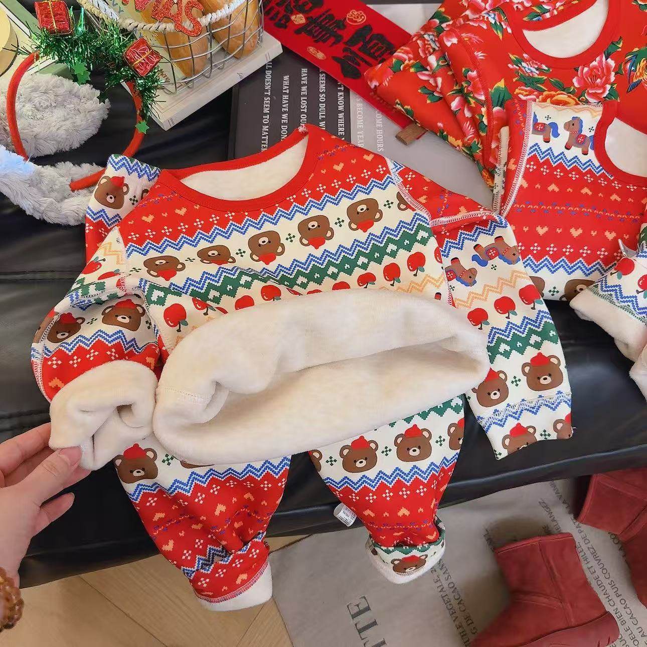 其其宝宝儿童保暖内衣套装无骨加厚500g羊毛蚕丝秋衣秋裤冬季睡衣,童装/婴儿装/亲子装,内衣套装,淘宝优惠券,粉丝福利购,淘宝优惠卷