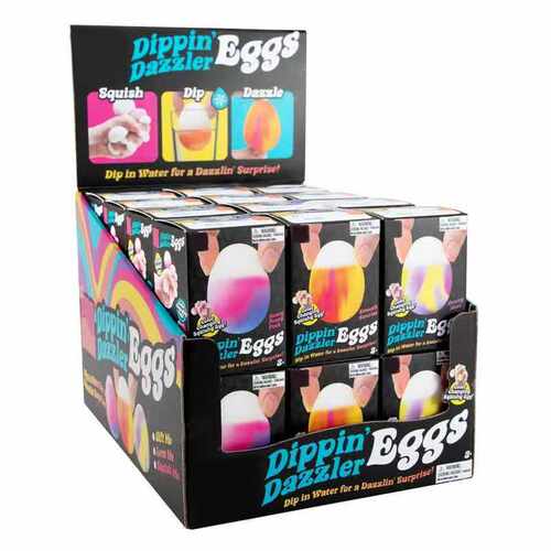 亚马逊NeeDoh Dippin Dazzler Egg 遇水渐变 鸡蛋捏捏乐减压玩具