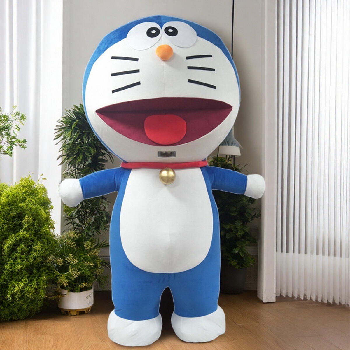 定制动漫充气机器猫哆啦咪装扮活动气模卡通人偶巡演出道具衣服装图片