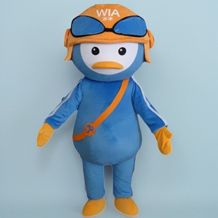 定做动漫道具舞台毛绒表演冰冰企鹅行走装扮卡通人偶巡演出衣服装