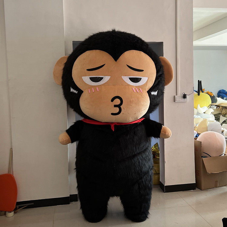 定做充气毛绒行走猩猩小猴子表演出巡演卡通人偶布偶装扮衣服玩偶